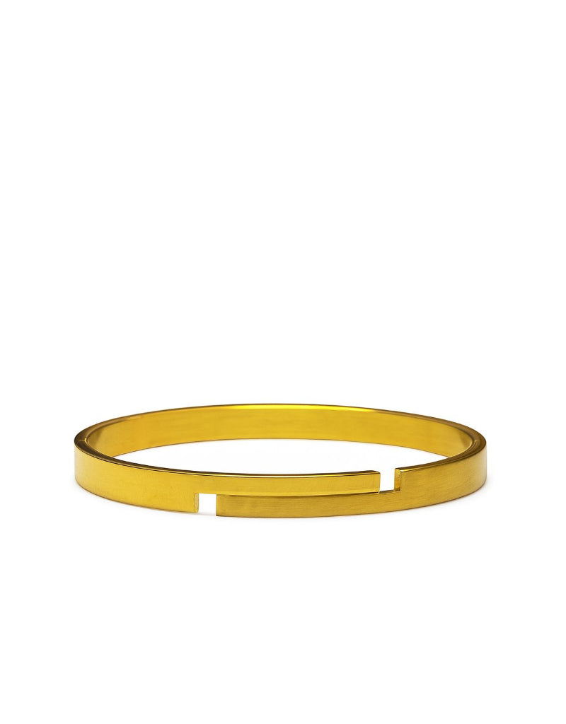 Aurum Edge Men’s Minimal Gold Bracelet