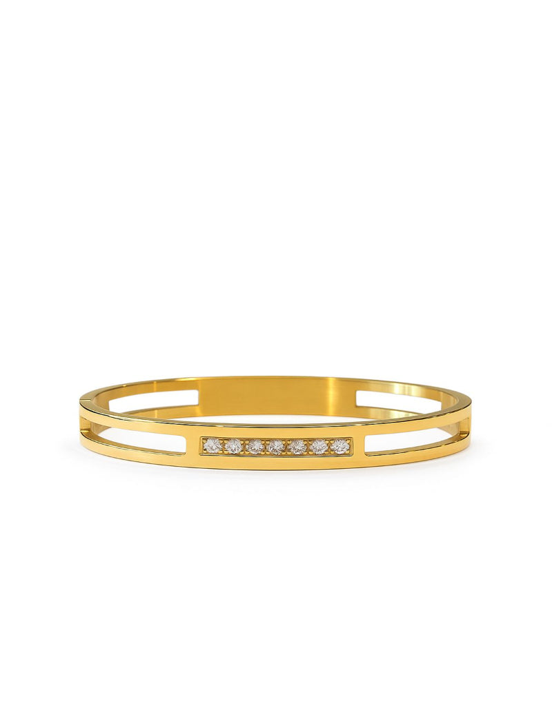 Golden Enigma Men’s Geometric Bracelet