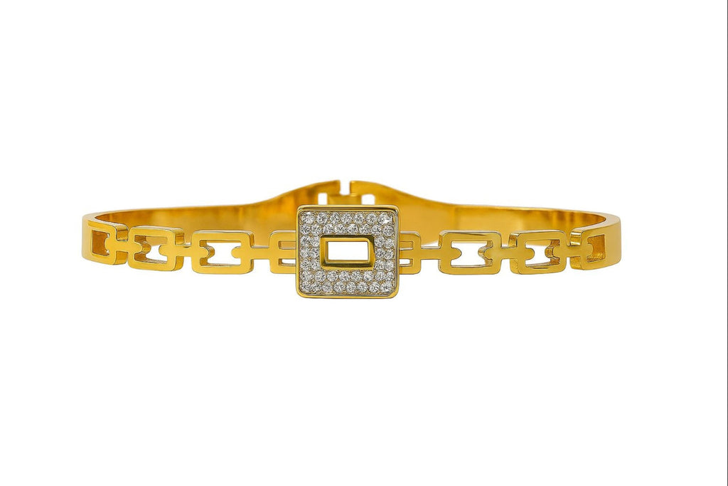 Celestia Gleam Gold Link Bangle