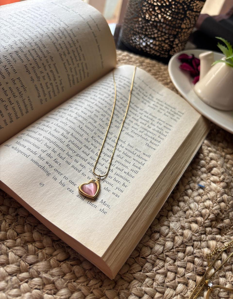 Blush Heart Glow Pendant Necklace