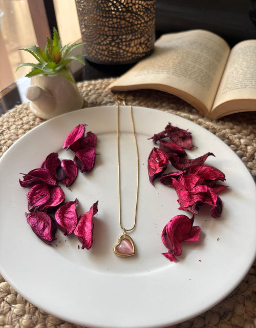 Blush Heart Glow Pendant Necklace