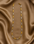 Dual Monarch Men’s chain – Premium Two-Tone Silver & Gold Link Chain