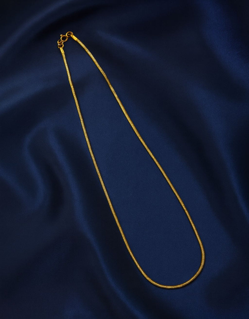 Royal Serpent Men’s Gold Chain – Premium Sleek Snake Chain