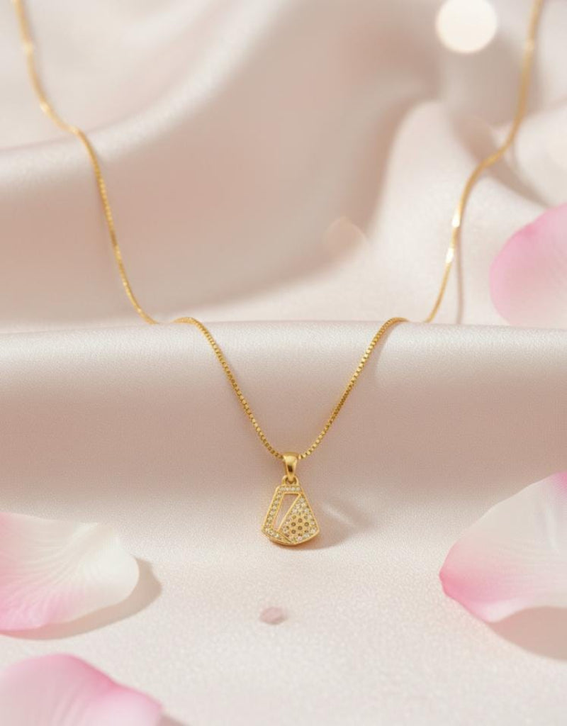 Radiant Prism Gold Pendant