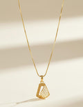 Radiant Prism Gold Pendant