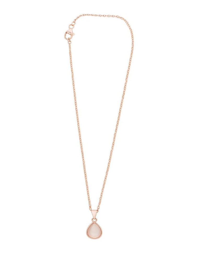 Roselle Radiant Rose Quartz Necklace
