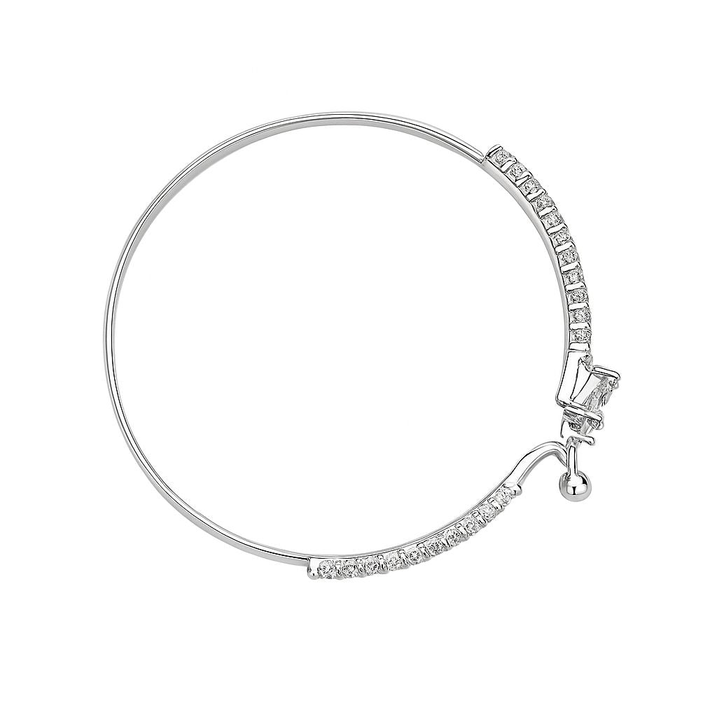 TZ Luminous Grace Baguette Zirconia Bangle