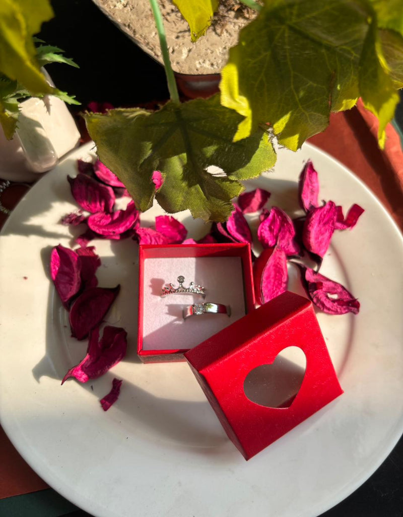 Eternal Bond Silver Couple Ring Set