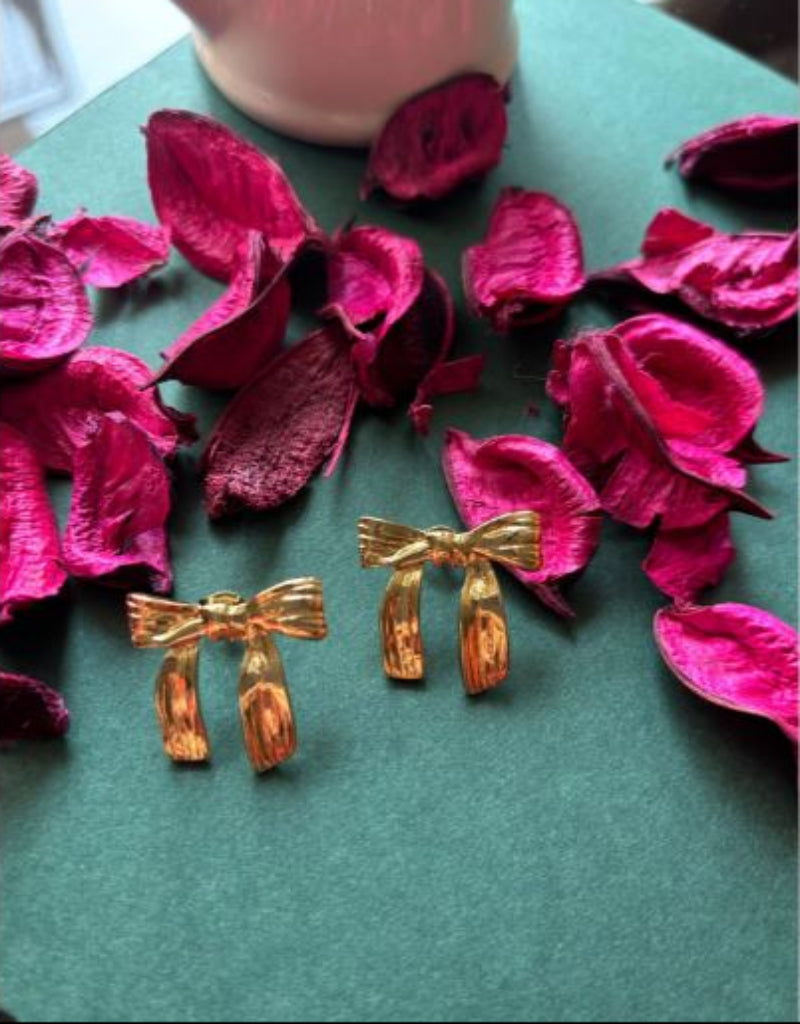 Aurora Luxe Bow Drop Earrings
