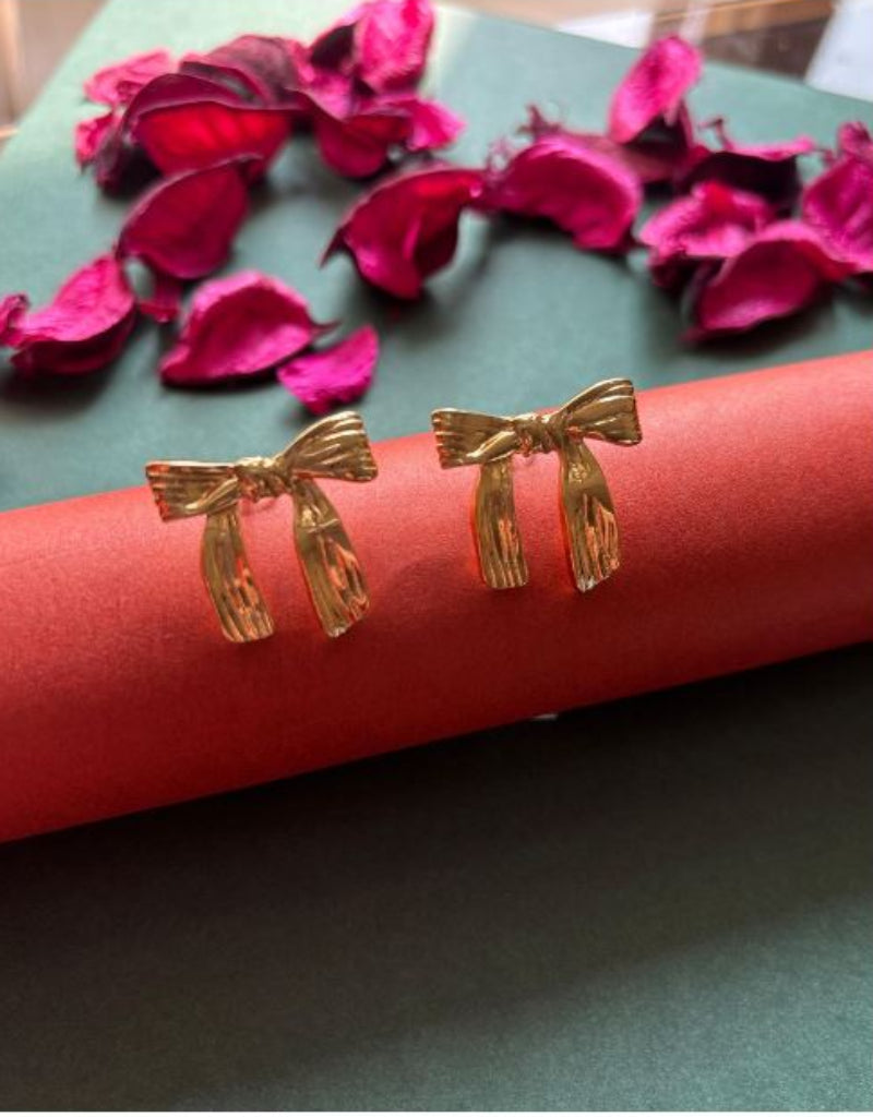 Aurora Luxe Bow Drop Earrings