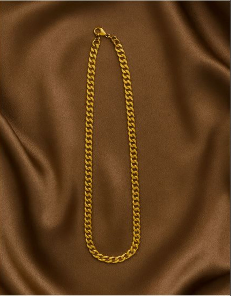 Titan Luxe Men’s Gold Chain – Premium Curb Link Chain